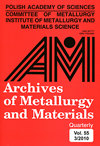 ARCHIVES OF METALLURGY AND MATERIALS雜志封面